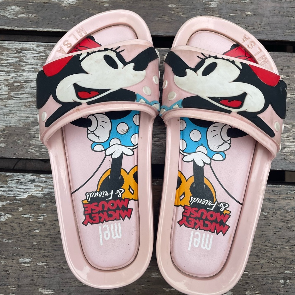Mini Melissa Mickey beach slides